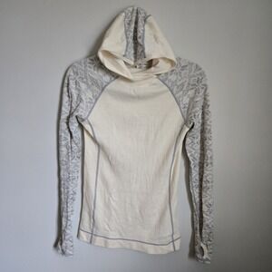 Dakini Women's Base Layer Hood Hooded 100% Merino Wool Long Sleeve Sz S Small